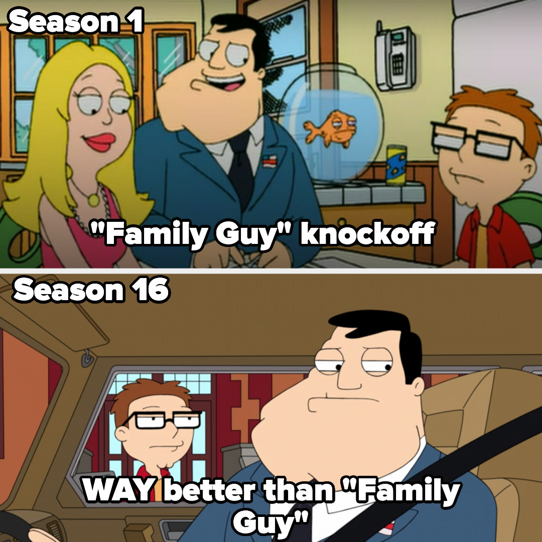 Season labeled &quot;family guy knockoff&quot; and season 16 labeled &quot;WAY better than Family Guy&quot;