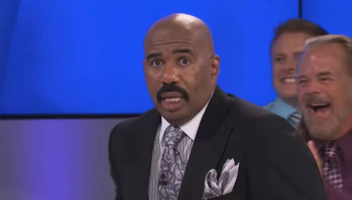 Steve Harvey looking shocked