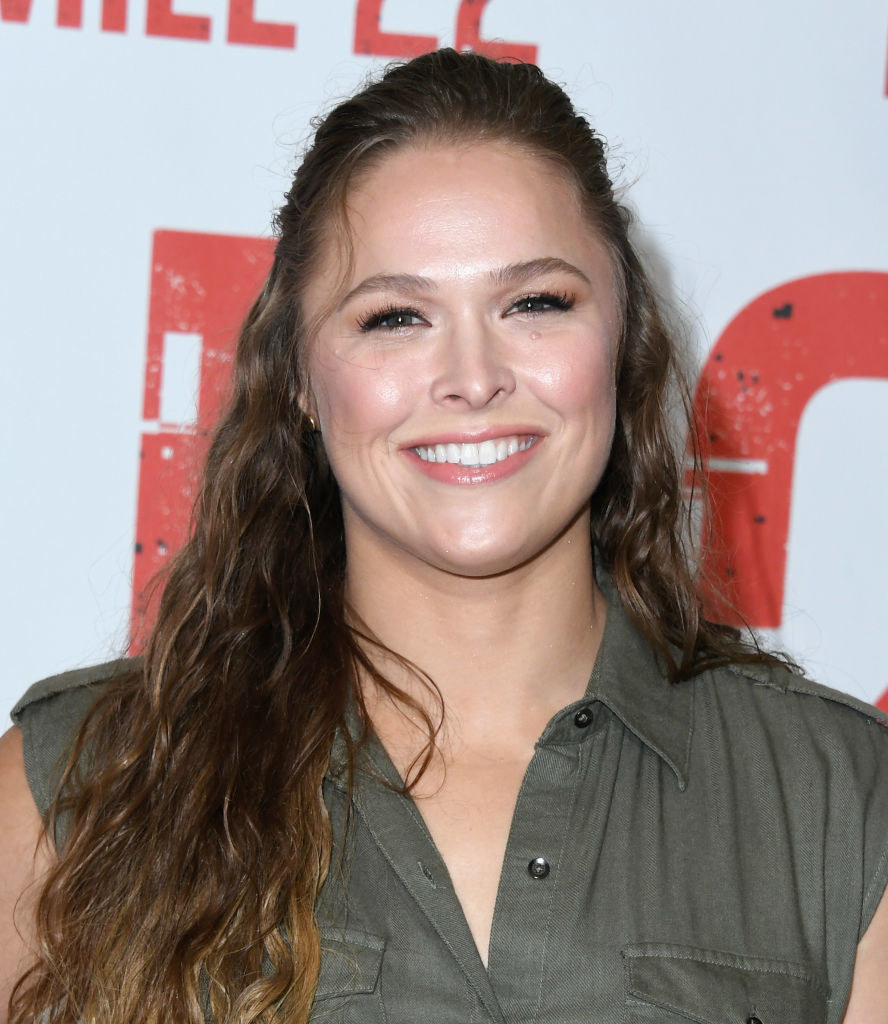 Ronda Rousey attends the Los Angeles Photo Call for STX films&#x27; &quot;Mile 22&quot; at Four Seasons Hotel Los Angeles at Beverly Hills on July 28, 2018