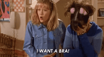 Lizzie yelling &quot;I want a bra!&quot;