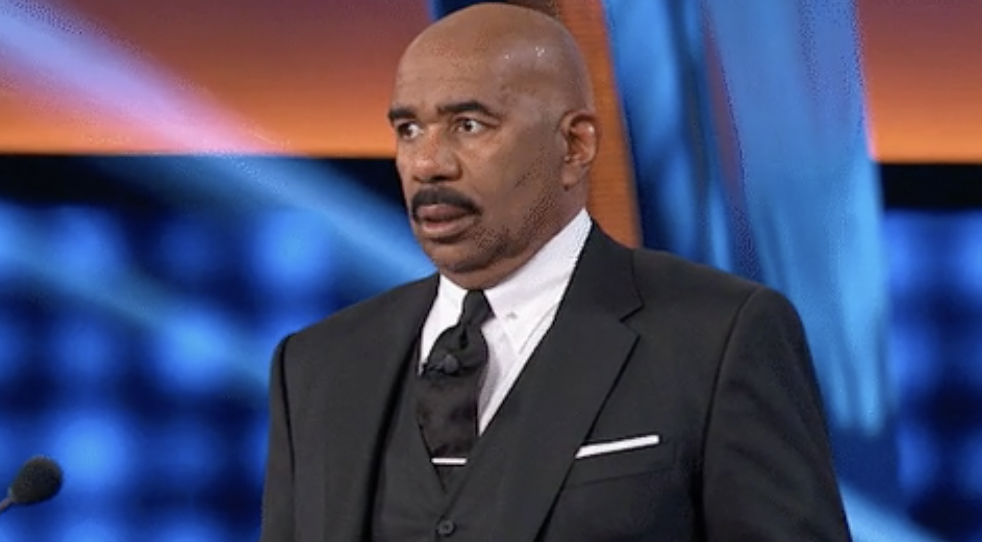 Steve Harvey looking shocked