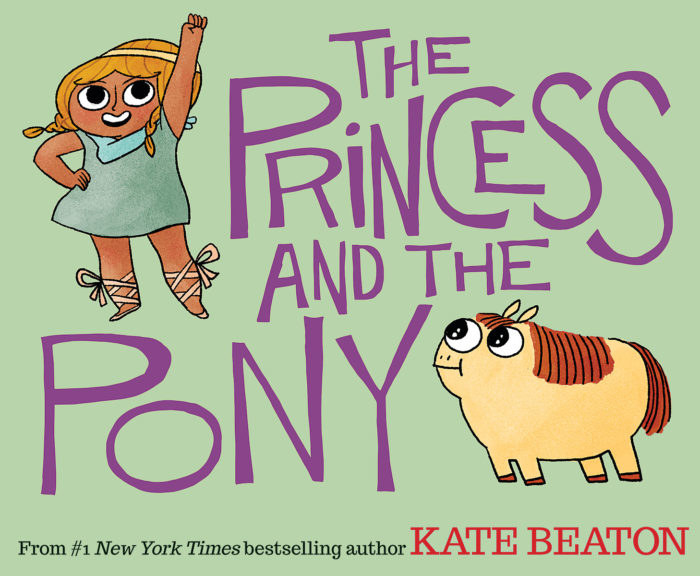A young biracial girl stands with a hand on her hips and the other arm raised on the top left side of the cover. A pony is on the bottom right side. The text reads: &quot;The Princess and the Pony&quot;