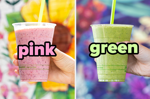Okay, But I KNOW Which Color Matches You On The Inside Based On The Smoothie You Make