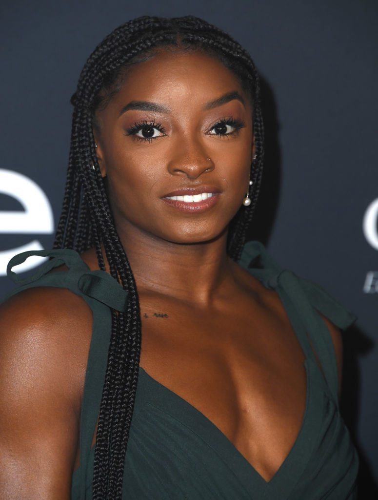Simone Biles arrives at the 6th Annual InStyle Awards on November 15, 2021 in Los Angeles, California