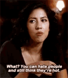 Rosa saying the dialogue