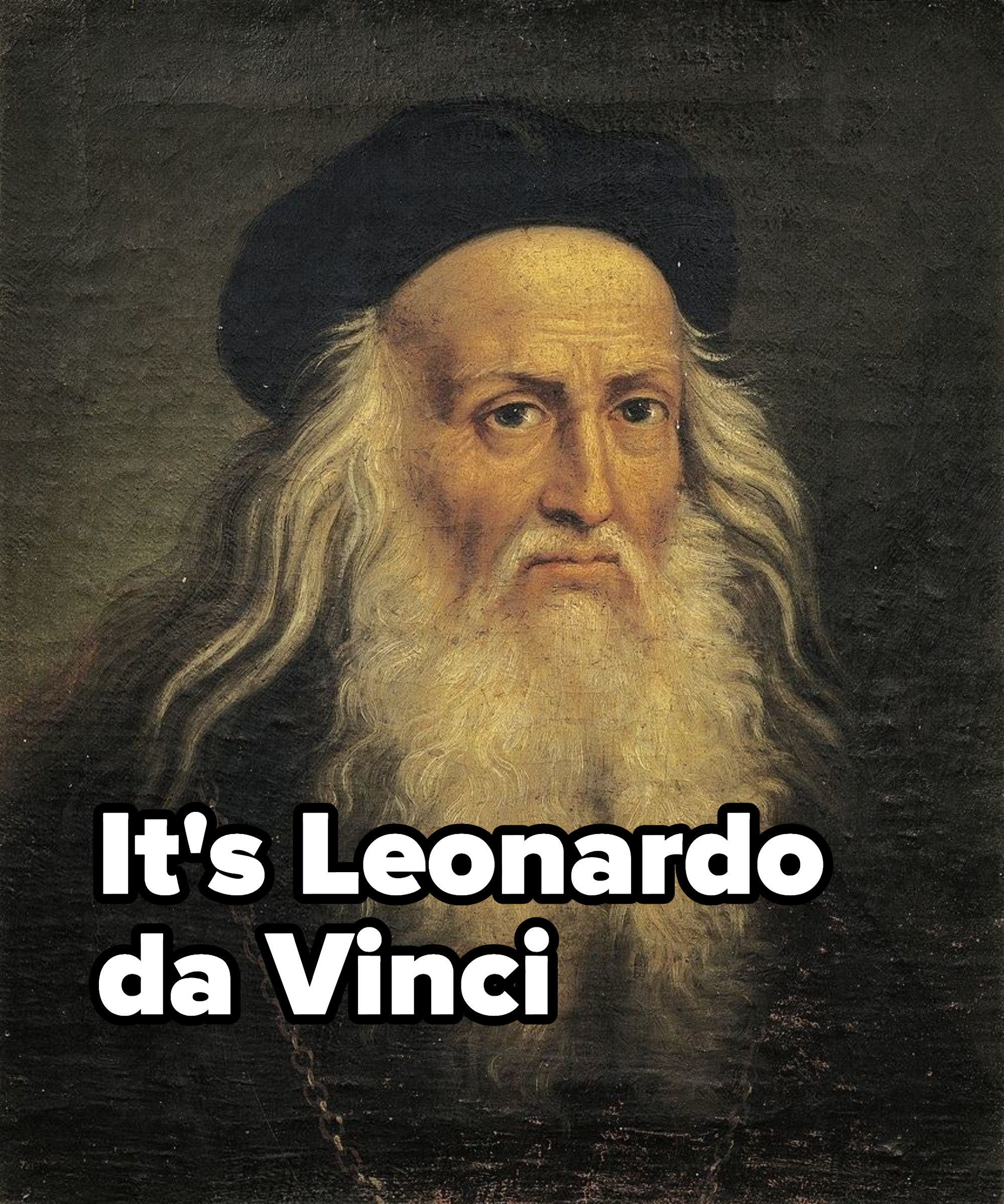 it&#x27;s Leonardo da Vinci,