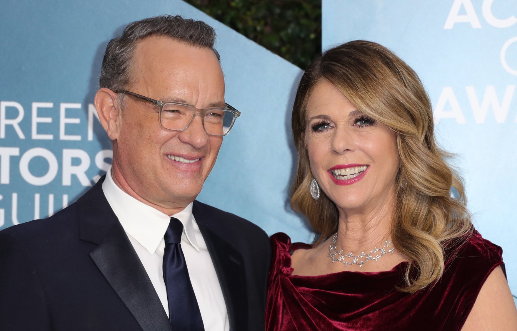 Tom Hanks and Rita Wilson smiling together