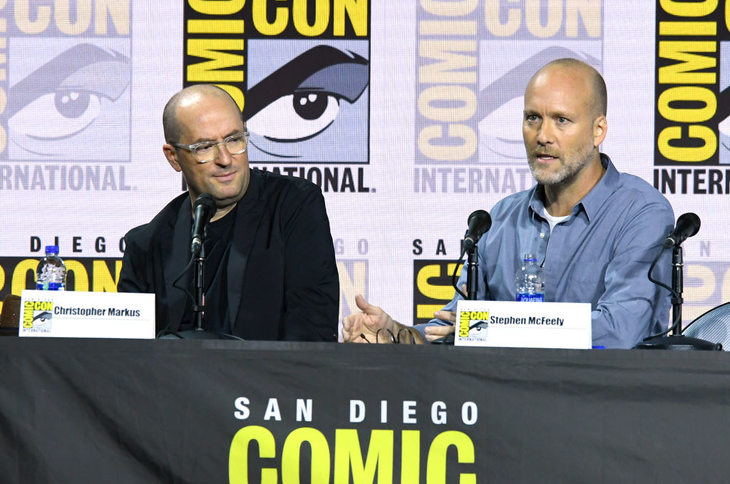 Christopher Markus and Stephen McFeely on a comic con panel
