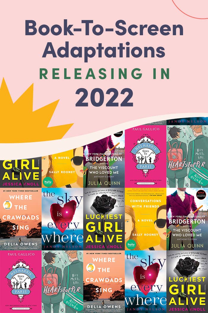 book to screen adaptations releasing in 2022