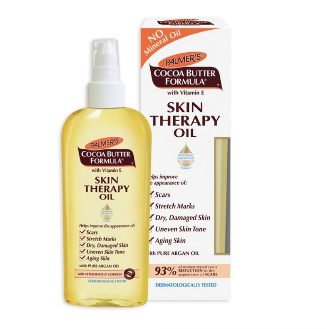 A bottle of skin therapy oil