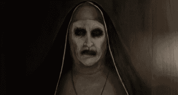 Painting of a demonic nun