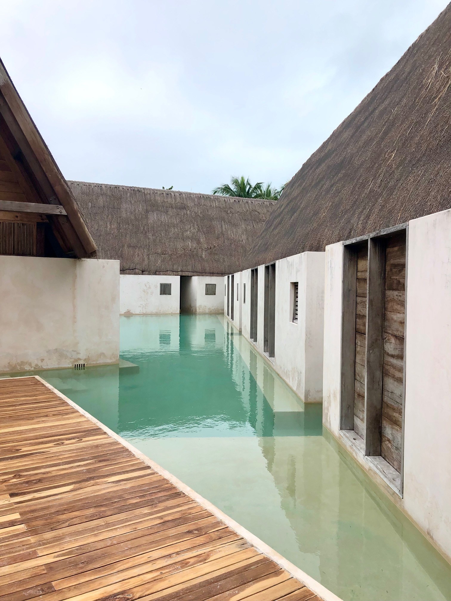 Hotel pool in Holbox