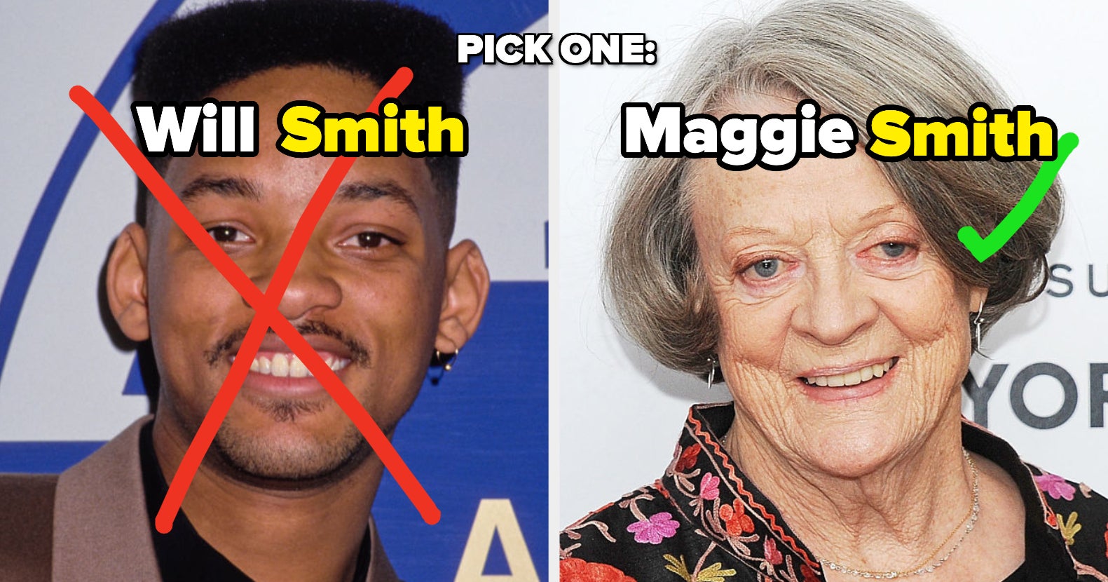 Will Smith & Maggie Smith ... NOT related
