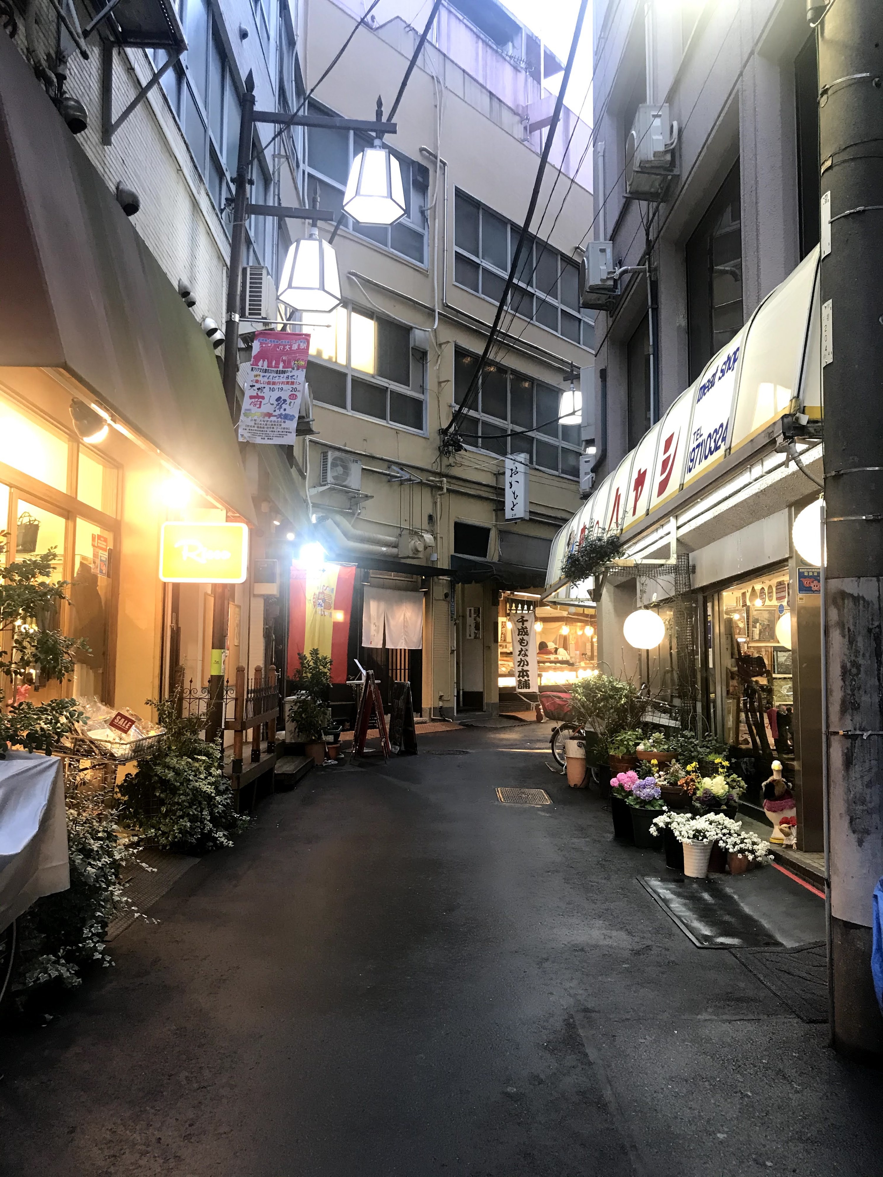 Quiet street in tokyo