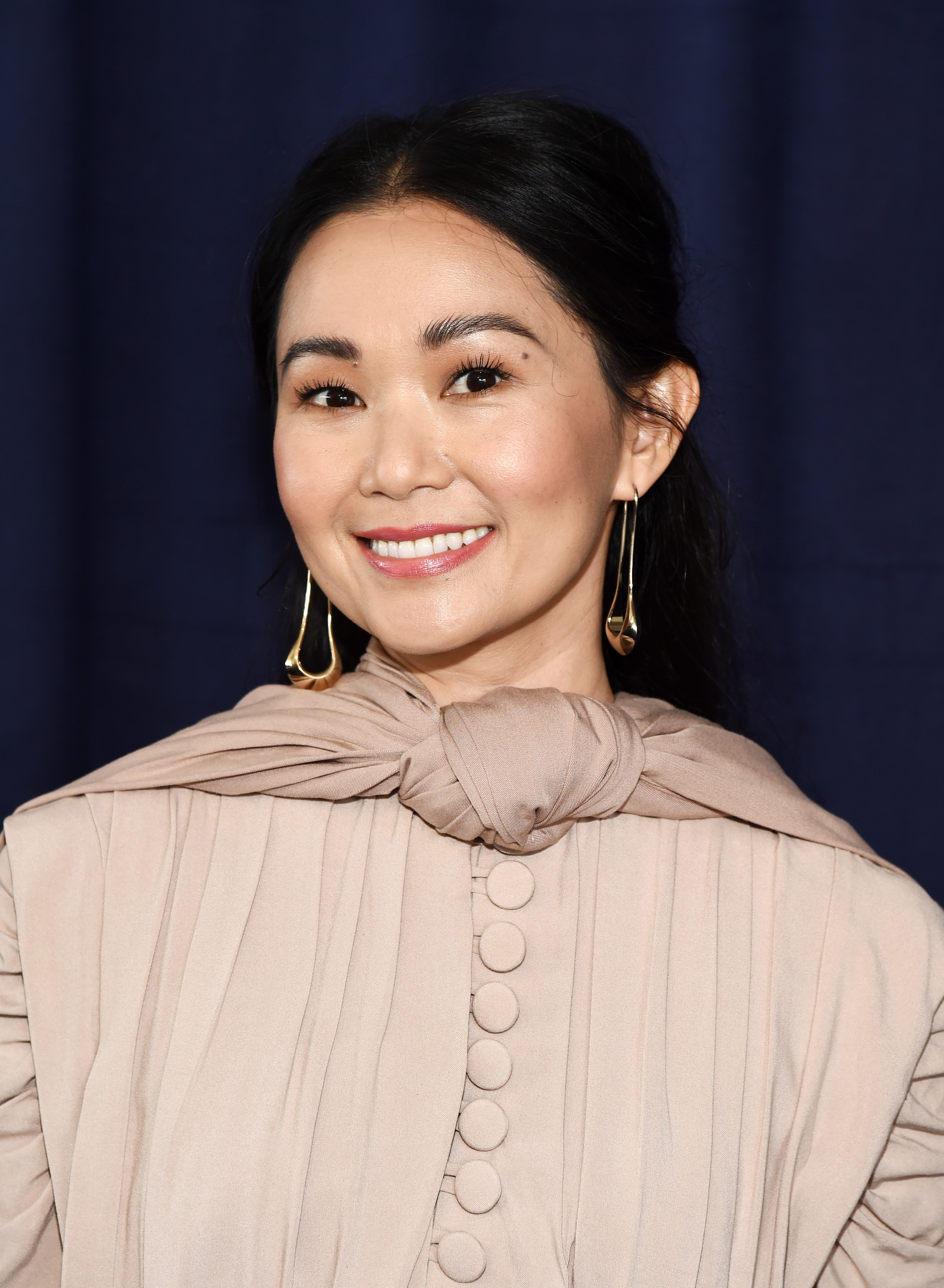 Hong Chau poses at the 2020 Film Independent Spirit Awards on February 08, 2020
