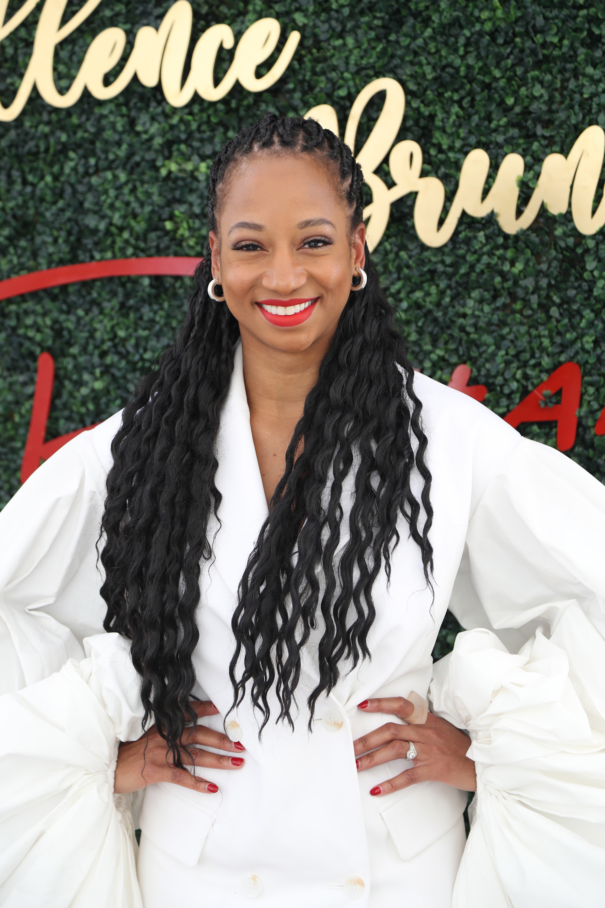 Monique Coleman poses at a special screening and brunch for the film &quot;King Richard&quot; on November 14, 2021
