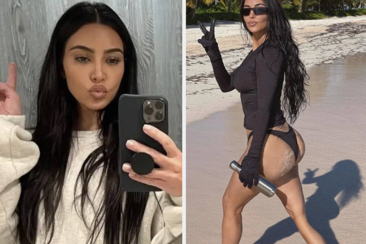 Kim Kardashian Just Deleted A Bikini Photo After Fans Accused Her Of A Photoshop Fail Days After Kris Jenner Removed An Unedited Picture Of Them Both From Instagram