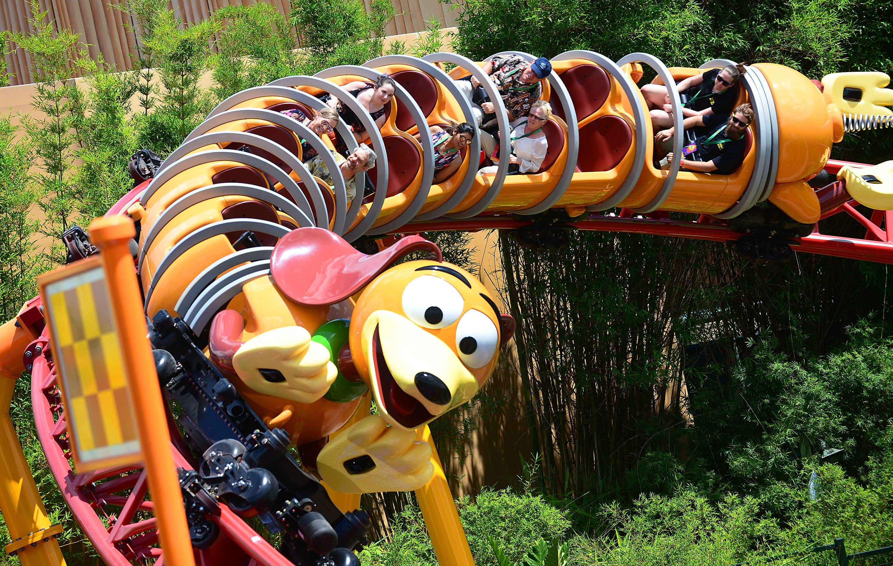 General view of the &quot;Slinky Dog Dash&quot; ride