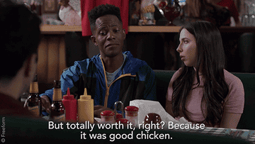 A GIF of someone saying
