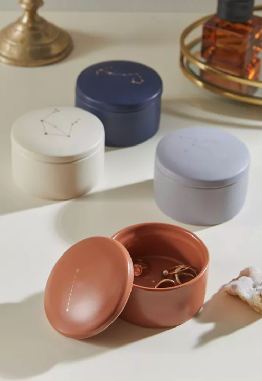 four astrology trinket dishes