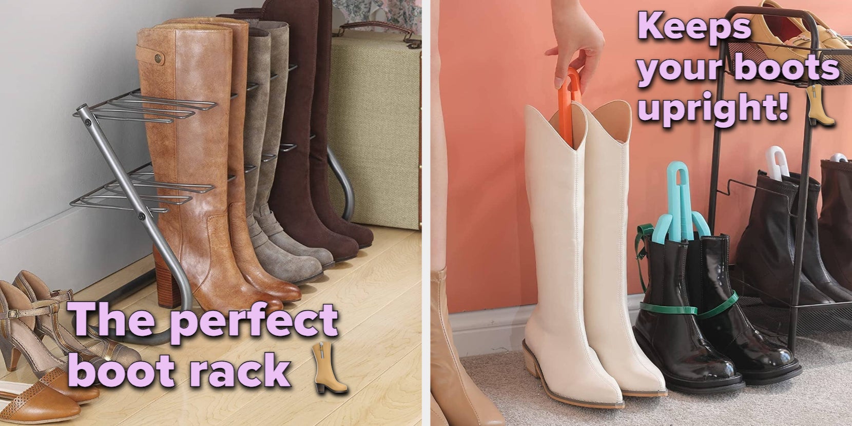 Easy Storage for Winter Boots, Keeps Them Upright-No Slouching or