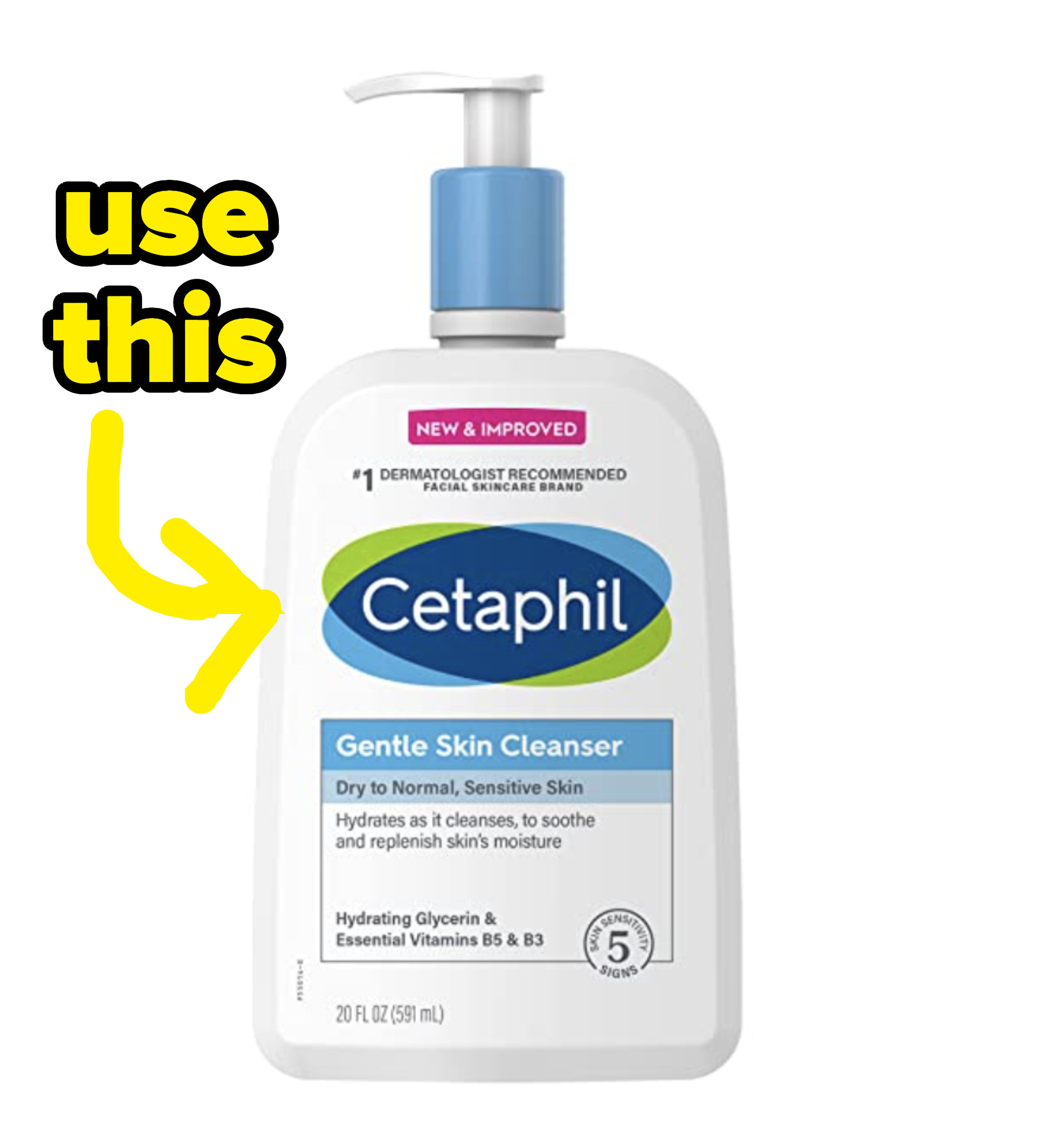 cetaphil cleanser labeled &quot;use this&quot;