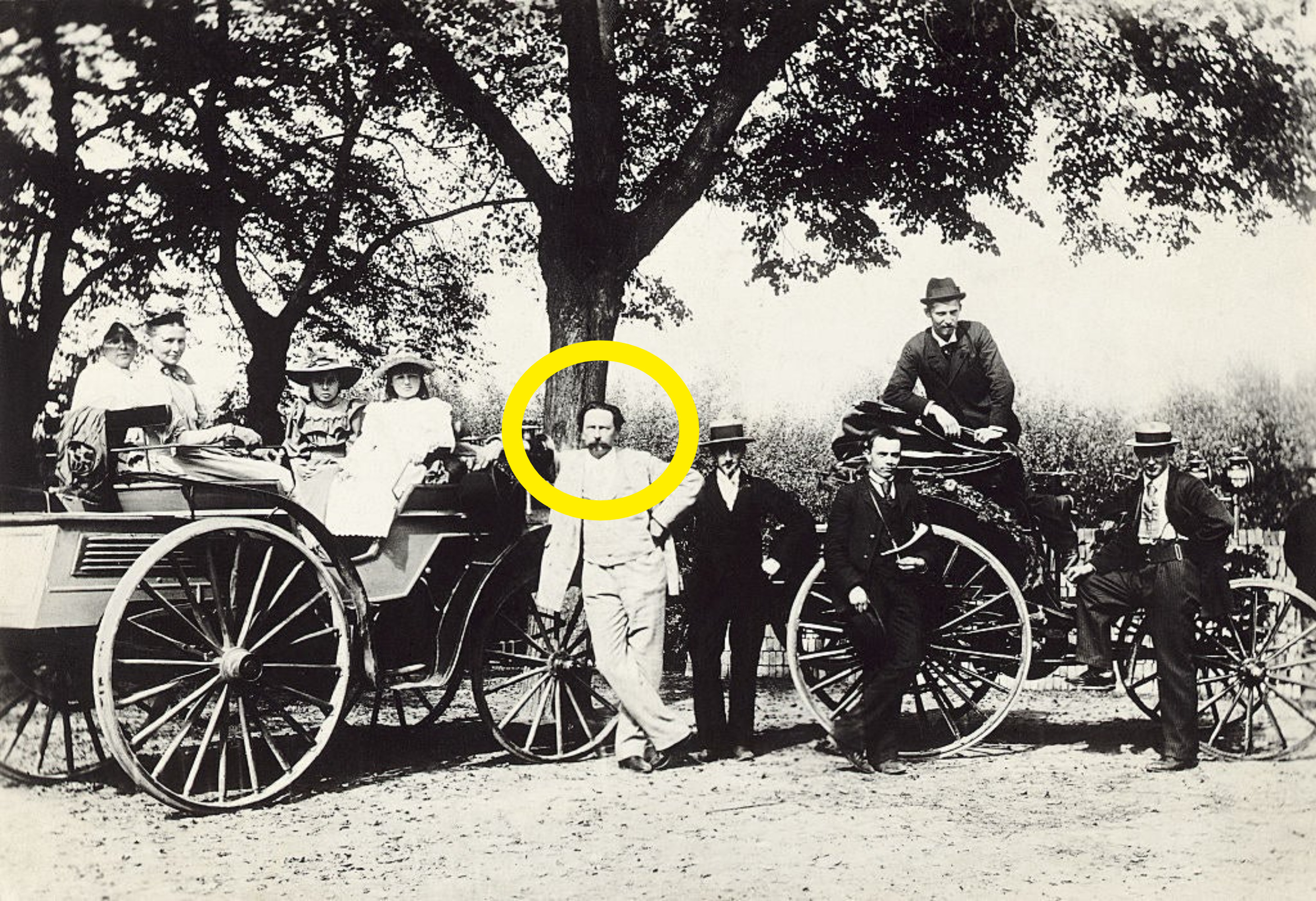 Karl Benz with his family