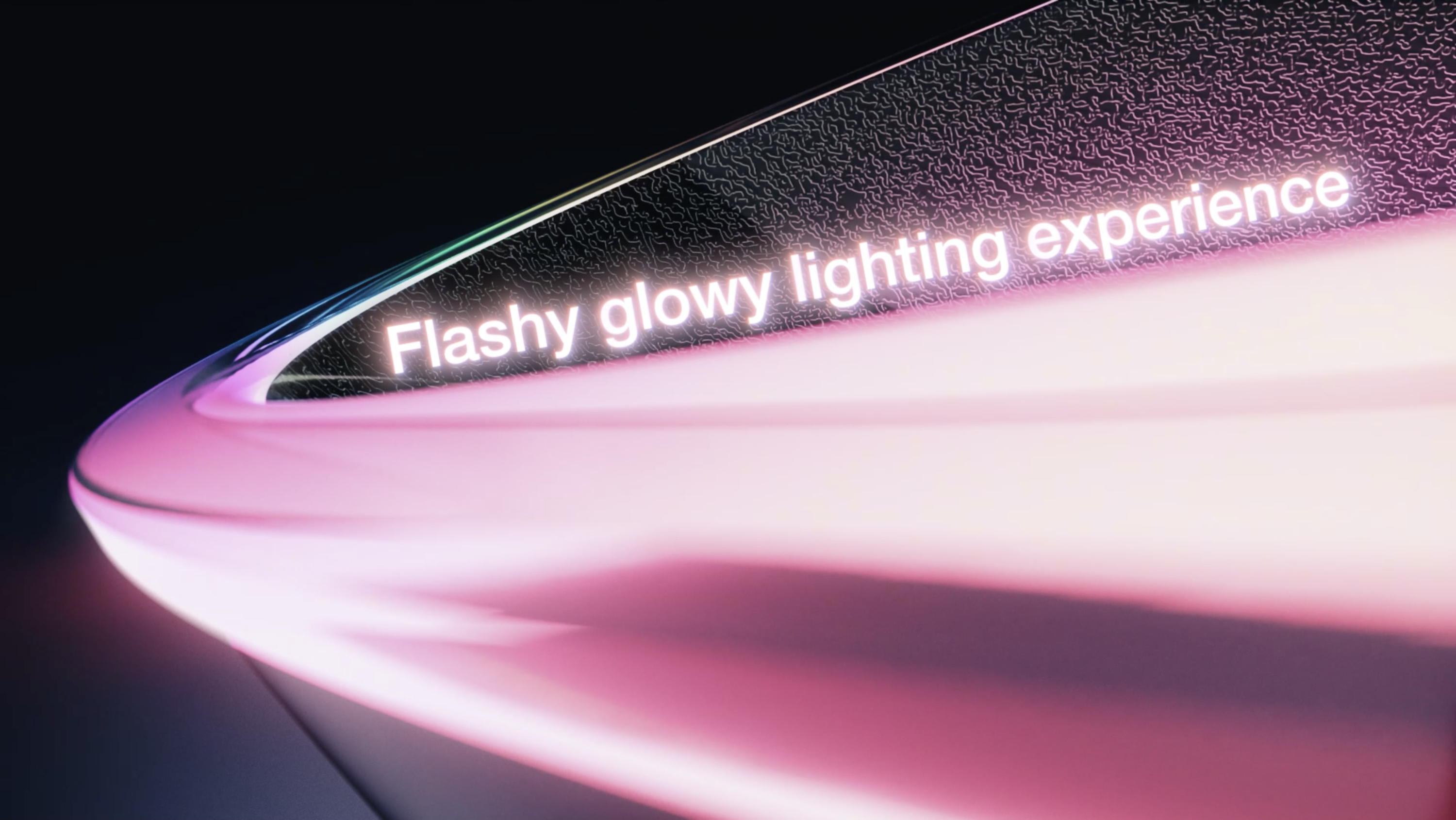The lights of the Super Bowl Punch Bowl with text that reads, &quot;Flashy glowy lighting experience&quot;