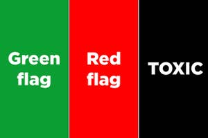 Green flag, red flag, TOXIC
