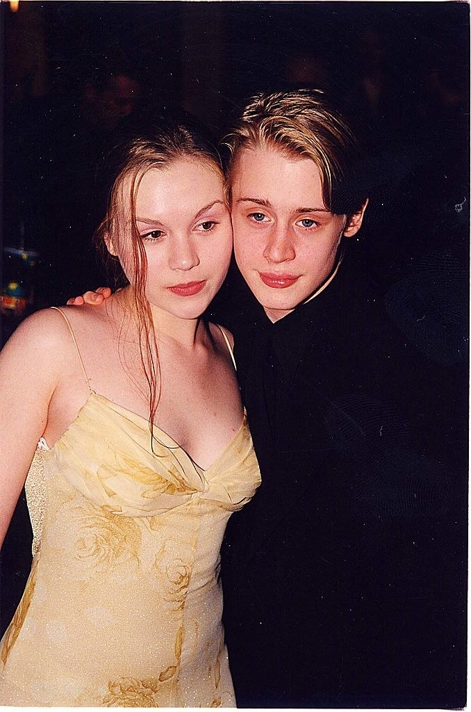 Macaulay with his arm around Rachel