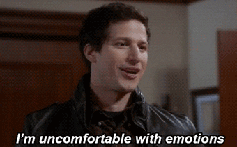 Jake Peralta from &quot;Brooklyn 99&quot; says &quot;I&#x27;m uncomfortable with emotions&quot;