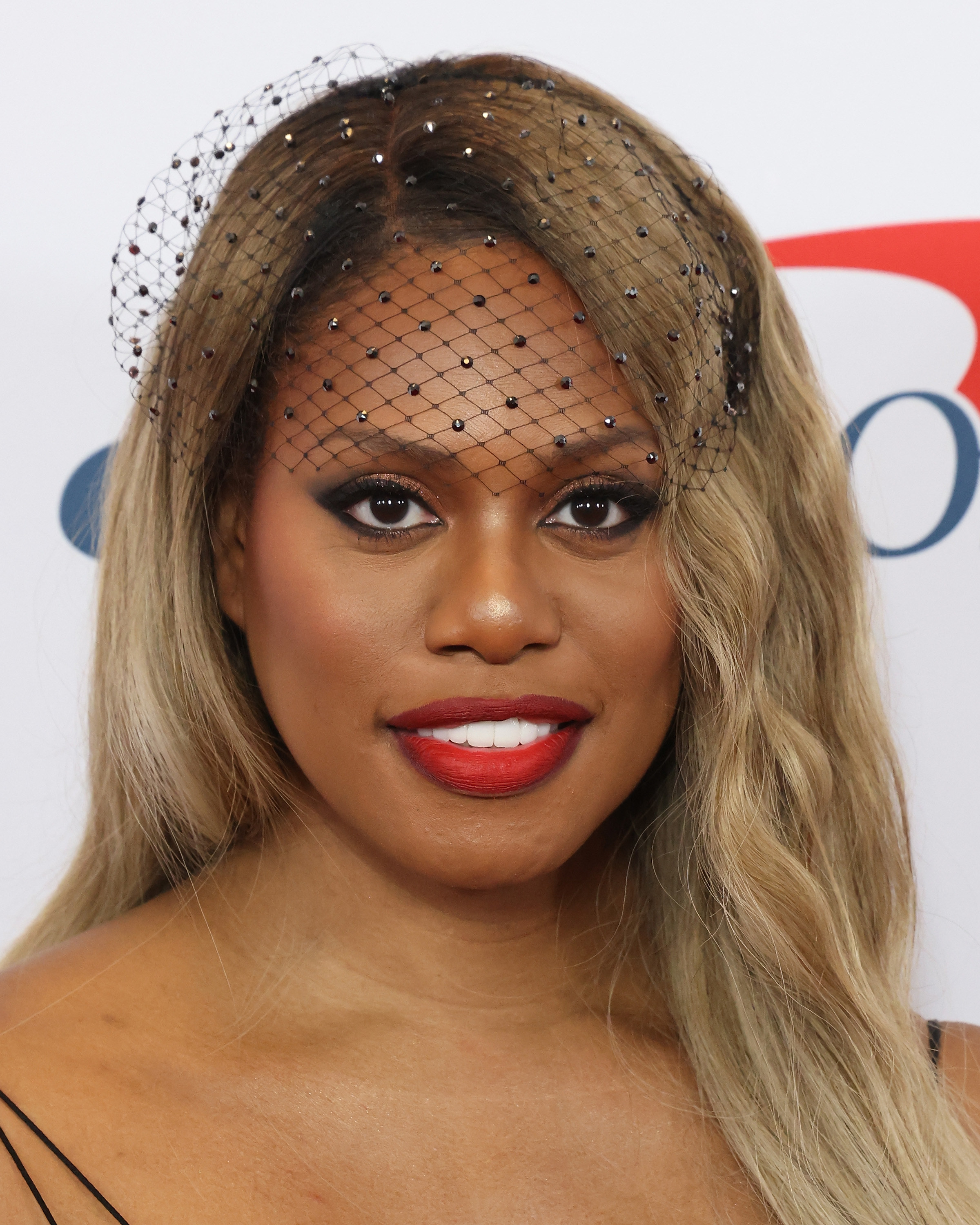 Laverne Cox at the 2021 Z100 IHeartRadio Jingle Ball Press Room on December 10, 2021