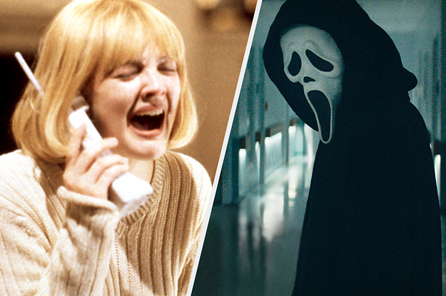 Drew Barrymore and Ghostface