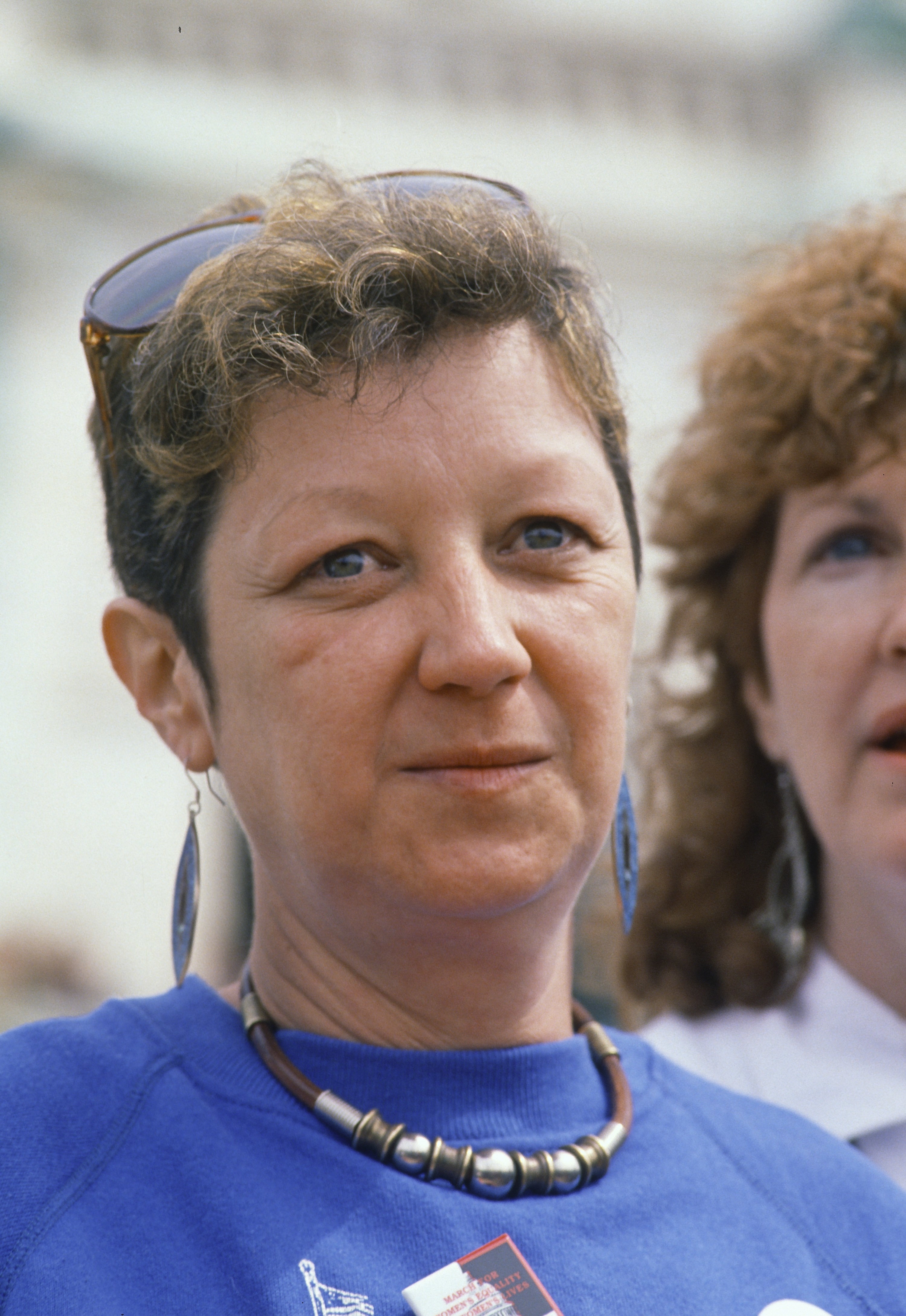 Norma McCorvey at the March For Women&#x27;s Lives outside the US Capitol in 1989