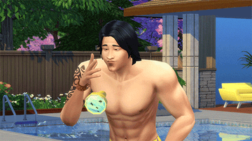 A montage of characters from &quot;The Sims&quot; dropping their ice creams in slow motion
