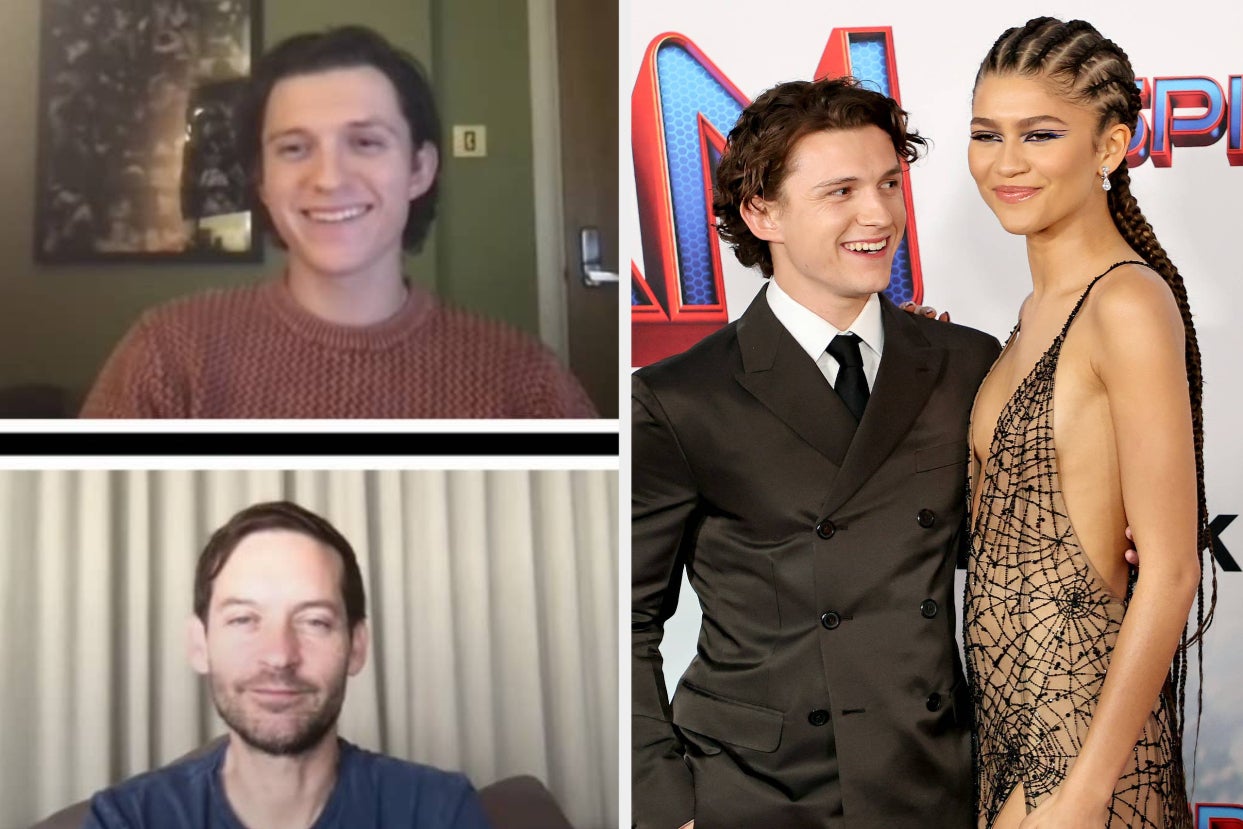 Tom Holland Was So “Nervous” To Meet Tobey Maguire And Andrew Garfield For The First Time That He Asked Zendaya To Come With Him And Be His “Support System”