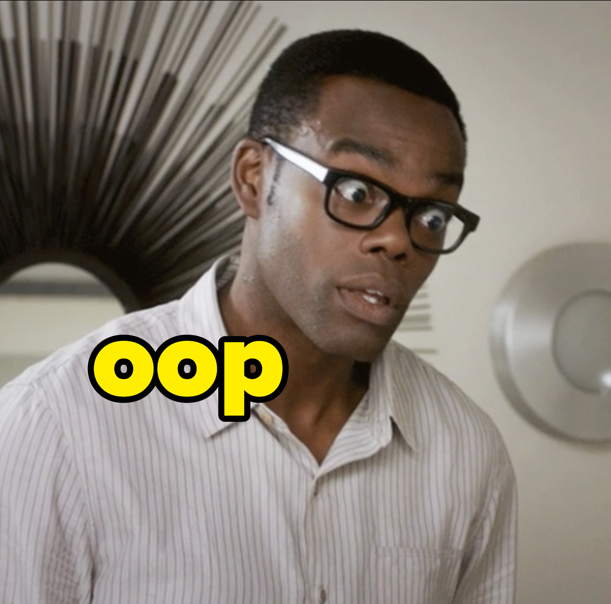 &quot;oop&quot; over shocked chidi anagonye