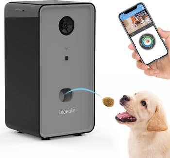 the Iseebiz pet camera and treat dispenser