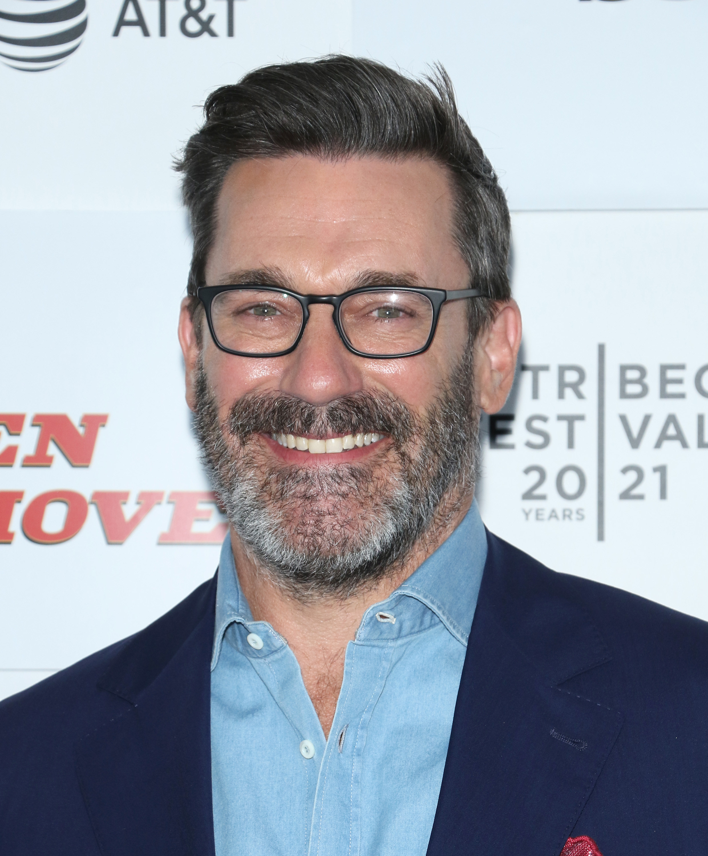 Jon Hamm at the premiere of &quot;No Sudden Move&quot; at the 2021 Tribeca Festival on June 18, 2021
