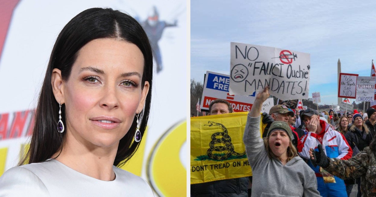 Evangeline Lilly Wrote A Lengthy Anti-Vaccination Instagram Post About Attending An Anti-Mandate Rally In DC