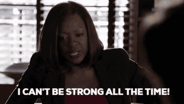 Viola Davis saying &quot;I can&#x27;t be strong all the time&quot; in &quot;How To Get Away With Murder&quot;