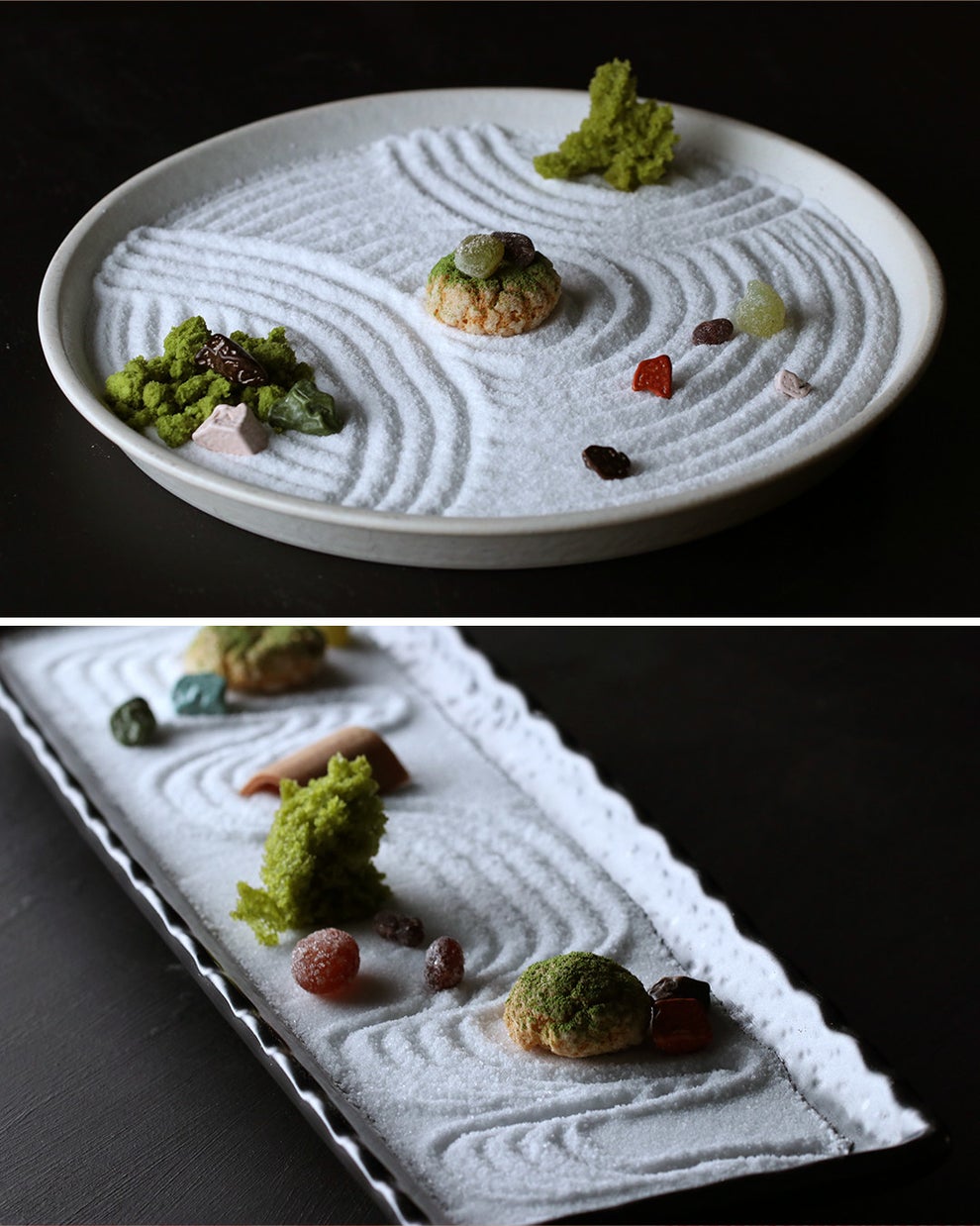 和スイーツ 食べられる枯山水 砂糖と市販のお菓子で簡単 レシピ 作り方