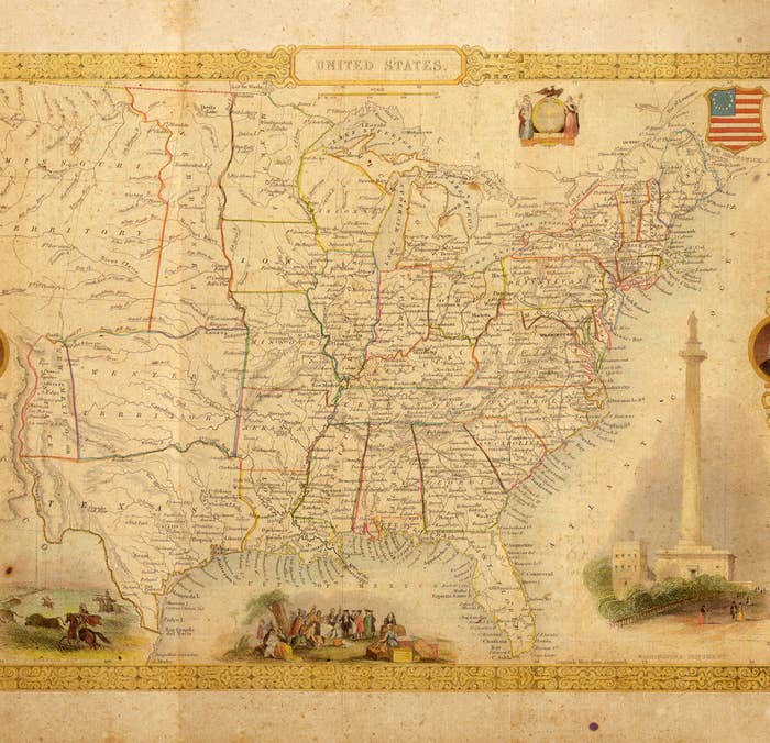 United States Vintage Map Quiz