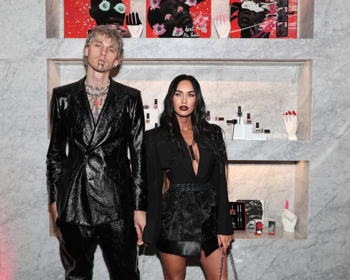 Megan with her fiancé Machine Gun Kelly