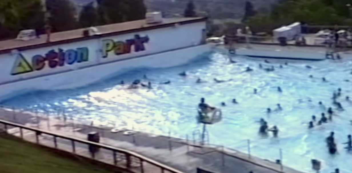 the wave pool at Action Parl