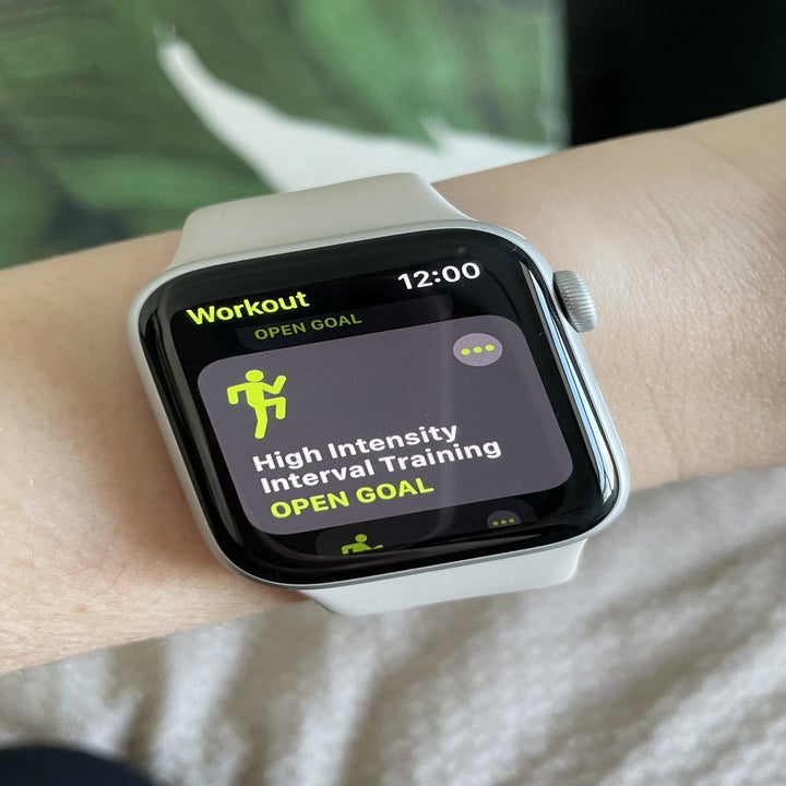 Alice's Apple Watch on her wrist