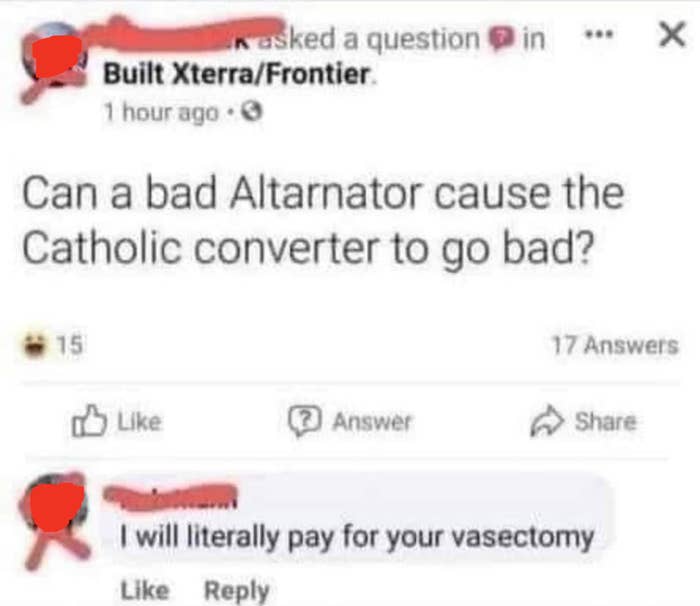 person who called a catalatic converter a catholic converter