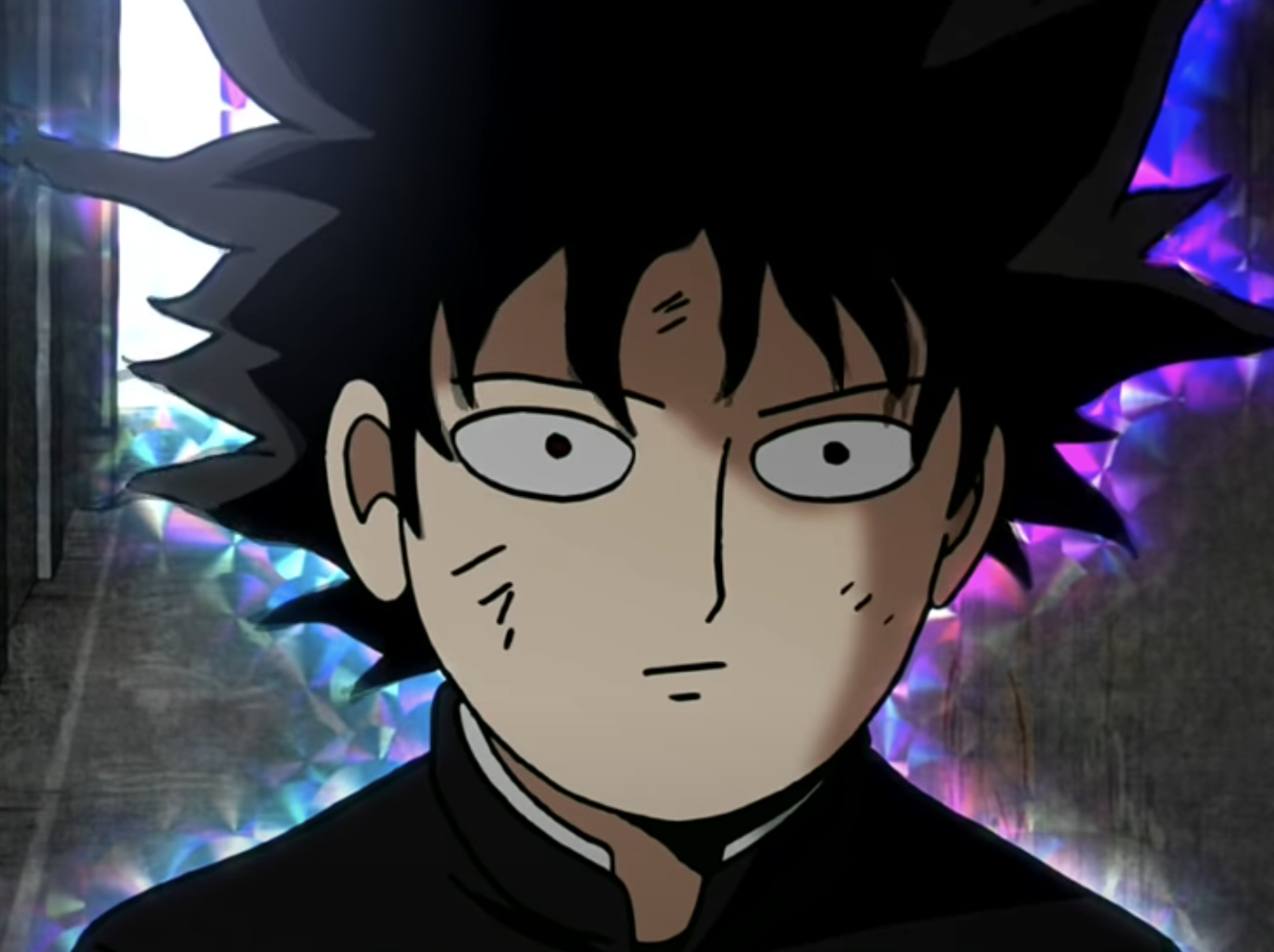 Mob with an aura around him about to fight