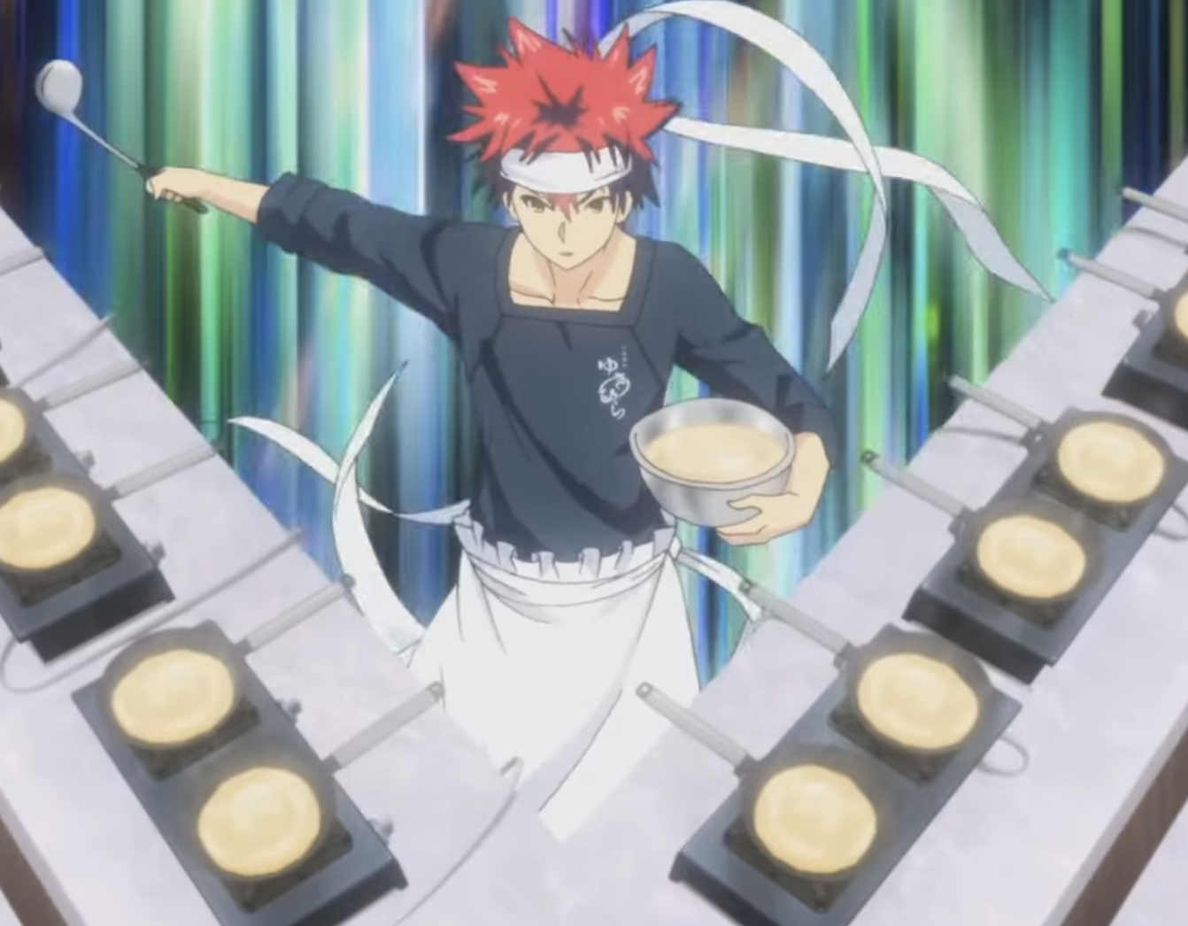 Soma cooking multiple dishes at the same time