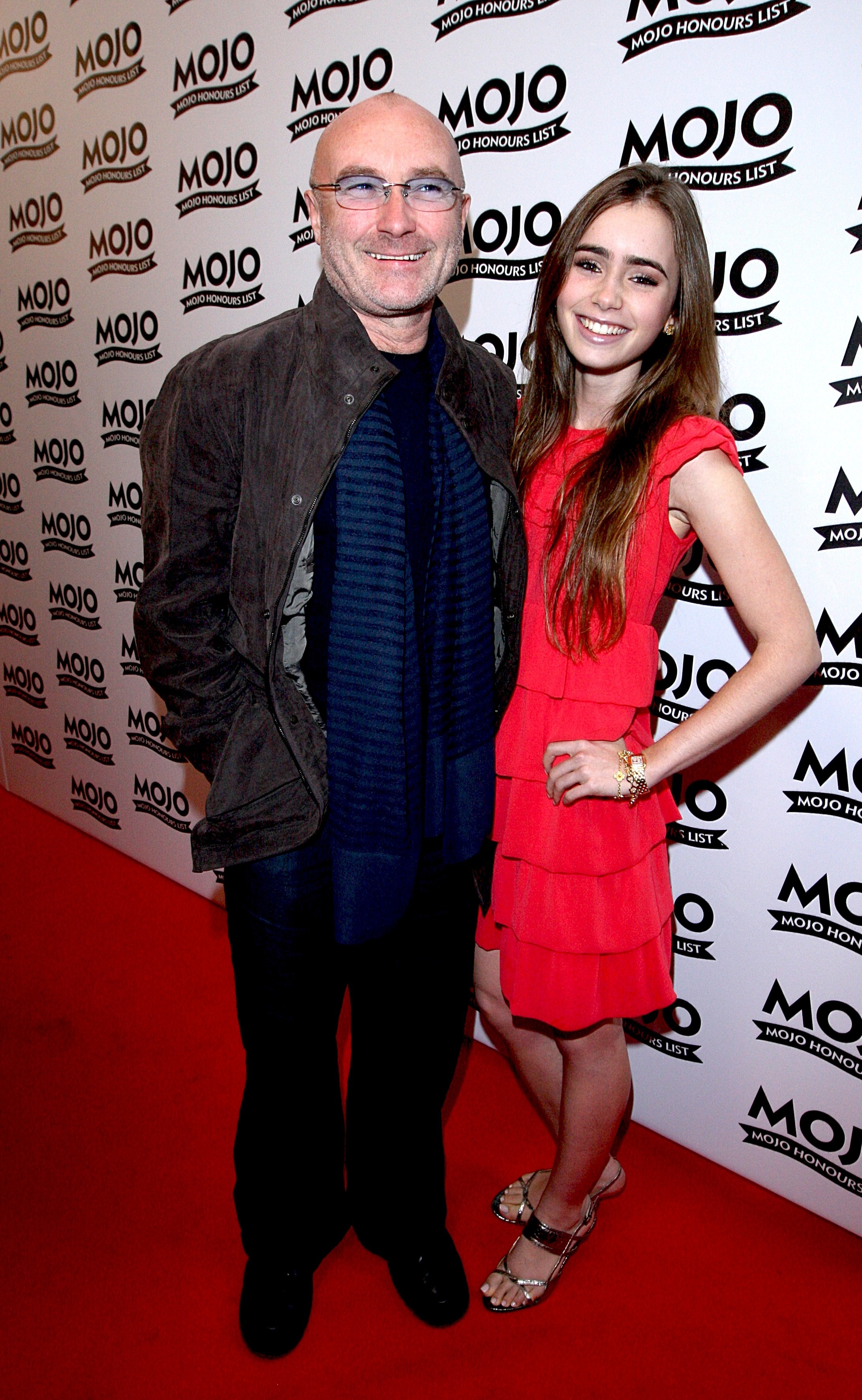 Phil Collins and Lily Collins
